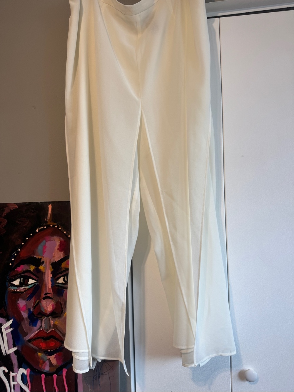 SALE- Lane Bryant Chiffon Overlay Peek-a-Boo Split Leg Pants 26W